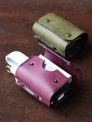 Cool Leather Mens IQOS Cigarette Case With Belt Clip IQOS Holder Belt Loop for Men - imessengerbags