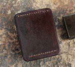 Cool Mens Leather Zippo Lighter Case with Loop Zippo lighter Holder with clip - imessengerbags