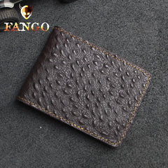 Handmade Leather Mens License Wallets Cool Short Wallet Card Holder Small Card Slim Wallets for Men - imessengerbags