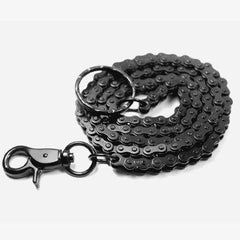 Cool Men's Women's Black Bike Chain Long Biker Wallet Chain Pants Chain For Men - imessengerbags