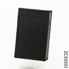 Handmade Cool Leather Mens Black Cigarette Holder Case Cigarette Holder for Men - imessengerbags