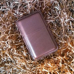 Leather Mens 14pcs Cigarette Holder Case Cool Custom Cigarette Case for Men - imessengerbags